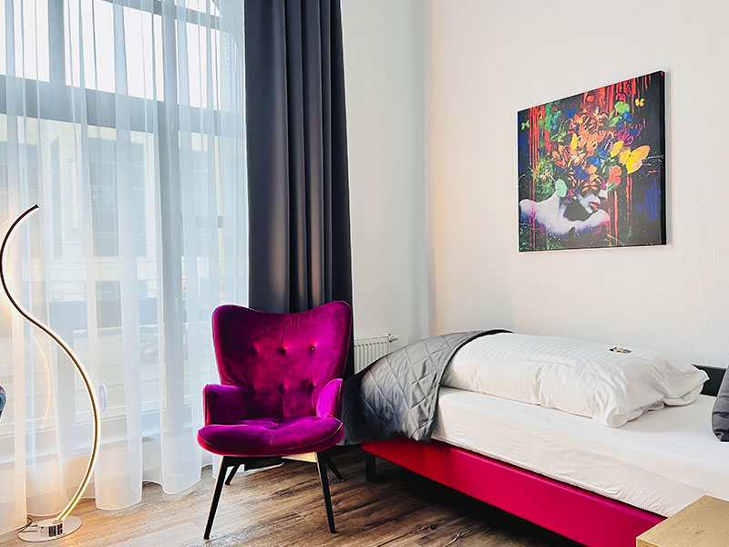 Einzelzimmer im artHOTEL Magdeburg